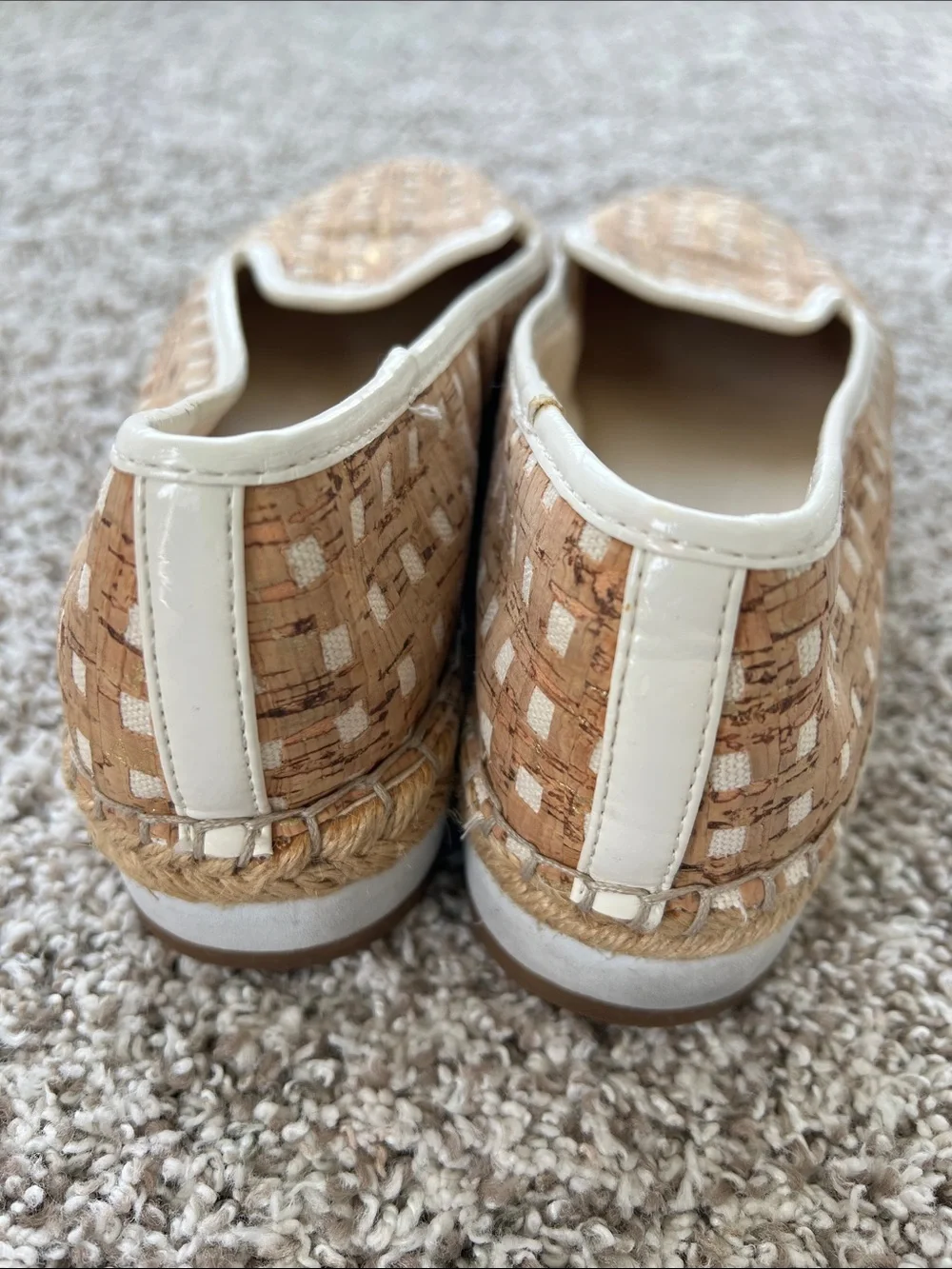 Sandra Robert’s Women's Woven Ellie Platform Espadrille Sandals Size 8